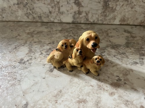 Statuina cane cucciolo golden - statuina,