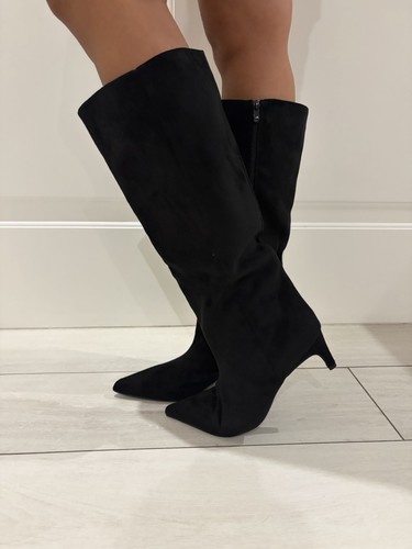 Stivali donna nero con zip - donna,