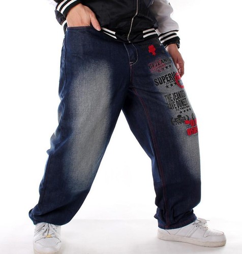 Jeans uomo hip - hop, denim