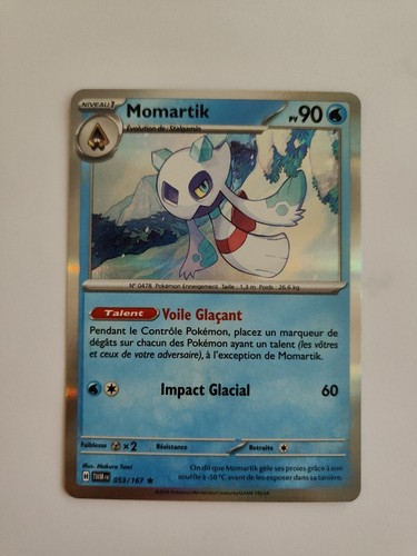 Carte pokémon momartik - carte,