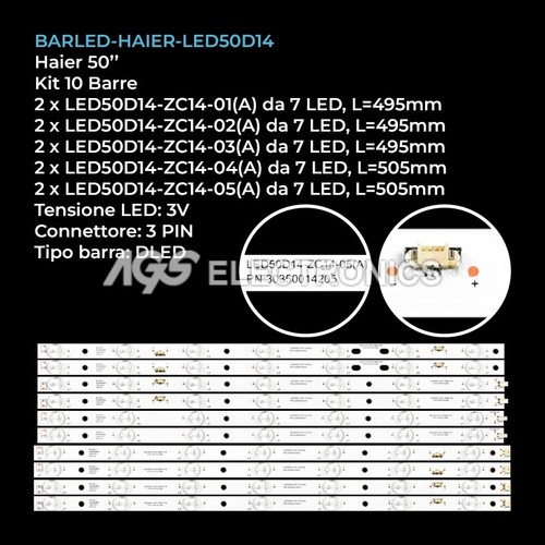 Kit barre strip - 7, tv
