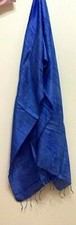 Sciarpa seta grezza blu - sciarpa,