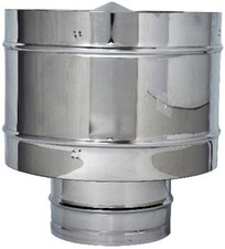 FUMAIOLO FISSO ANTIVENTO INOX