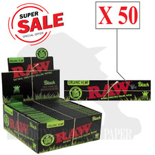 Lunghe Ultra Sottili di Canapa Biologica Nera RAW – Confezione 50 Libretti Cartine Canapa