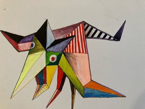 Peinture 1980 art - 1980,