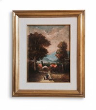DIPINTO FIAMMINGO - FIRMATO