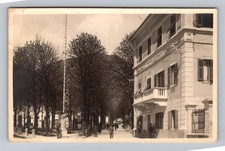 Italia- Tolmino Giardino Pubblico e Banca Edificio Vecchia Card PC Cartolina d'epoca c1931