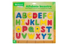 ALFABETO IN LEGNO INCASTRO