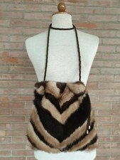 borsa a spalla pelliccia di