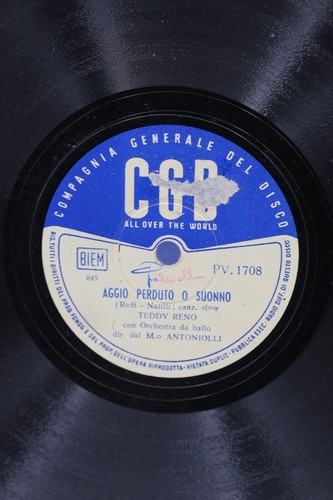 Disco vinile giri aggio - 78,