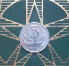 ($)  5 Lire 1990 (Delfino) -