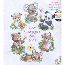 Kit punto croce con timbri