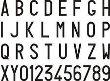 Kit lettere adesive - adesive, per