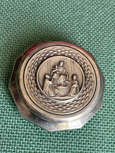 Porta rosario vintage argento - porta,