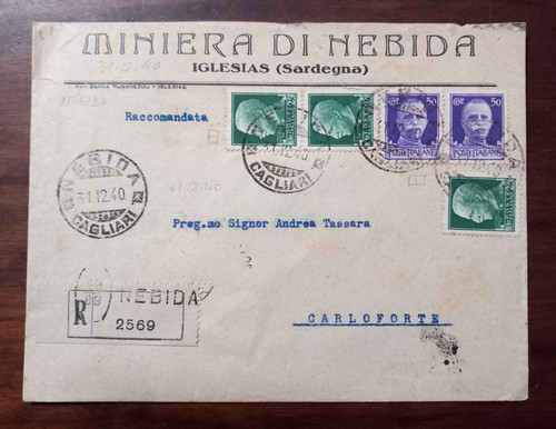 12140 busta intestata miniera - busta,