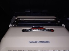 OLIVETTI LETTERA 35 l MACCHINA DA SCRIVERE perfetta COME NUOVA COMPLETA