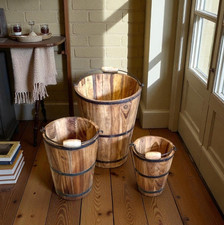 Secchi In Legno Vintage