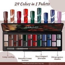 24-Color Solid ABAC Cat Eye