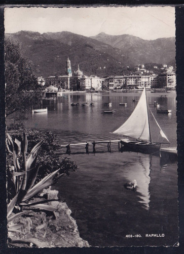 Cartolina rapallo panorama - cartolina,