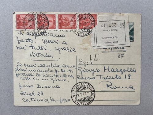 Intero postale italia - intero,