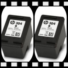 KIT 2 CARTUCCE "ORIGINALI RIGENERATE" HP 304 BK