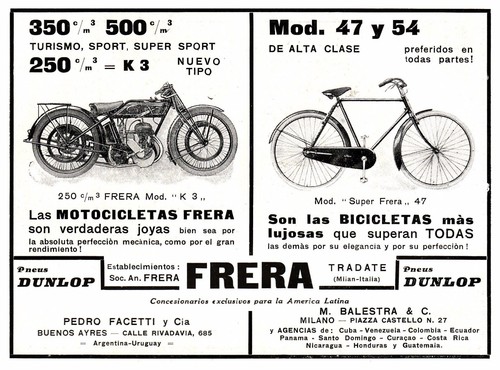 Pubblicita 1926 frera moto - pubblicita',