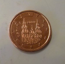 SPAGNA - MONETA DA 2 CENTESIMI DI EURO DEL 2000