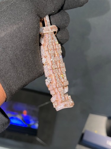 Ciondolo uomo moissanite - , tondo