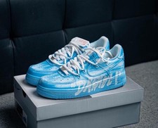 Air Force 1 custom azzurre