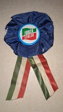Spilla Coccarda da Giacca Vintage - 1° Congresso Forza Italia Milano 1998