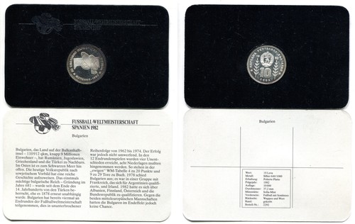 Leva bulgaria 1982 - 10, proof