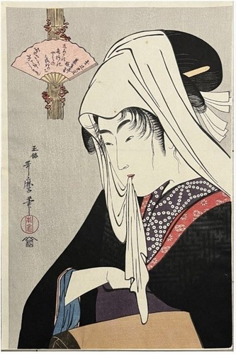 Utamaro xilografie - utamaro,,