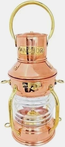 Lampada nautica rame olio - 8",