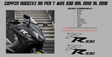 KIT COPPIA  ADESIVI RR SCUDO ANTERIORE per T MAX 530 YAMAHA tmax STICKERS 12/19