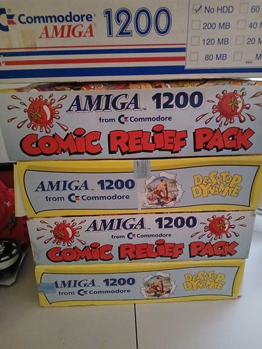 Commodore amiga 1200 scatole - amiga,