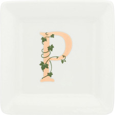 - Piattino Quadrato Lettera P