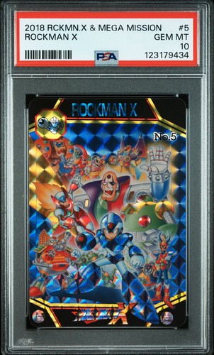 Psa10 rockman x - n.5, carddass