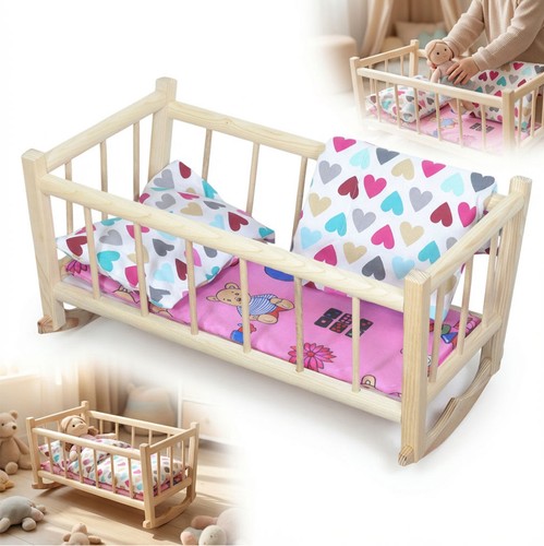 Culla retro legno - retro, bambola