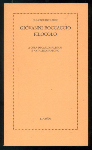 Boccaccio giovanni filocolo - boccaccio,