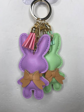 Due Portachiavi in Pelle Varie Colori 