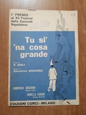spartito TU SI' 'NA COSA GRANDE Domenico Modugno 1964