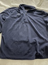 Felpa pile Kappa blu navy