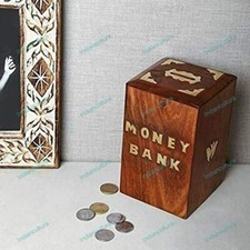 Scatola Di Soldi In Legno