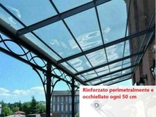 TELO TRASPARENTE TELONE IN PVC CRISTAL OCCHIELLATO IMPERMEABILE ULTRA RESISTENTE