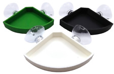 Vassoio mangime per angolo arrotondato ventose/acquario, gamberetti, lumache,