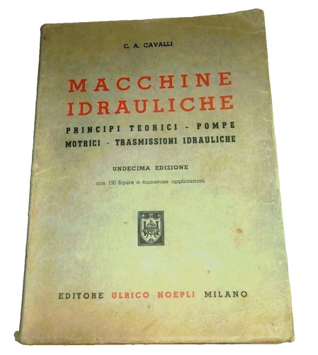 Macchine idrauliche principi - idrauliche, -principi
