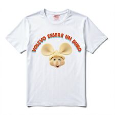 T-shirt 100% Cotone  VOLEVO ESSERE UN DURO Lucio Corsi Sanremo 2025