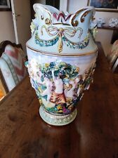 Vaso Ceramica Capodimonte "Le quattro Stagioni" Benvenuto Cellini N. 47  50x20