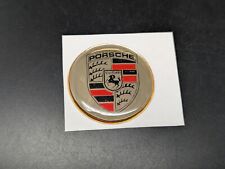 PORSCHE Ø 35MM LOGO ADESIVO 3D SIGLA EMBLEMA FREGIO STEMMA SCRITTA BADGE TARGA