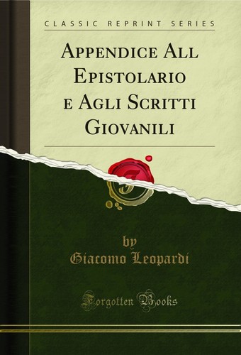 Appendice all epistolario - epistolario, e